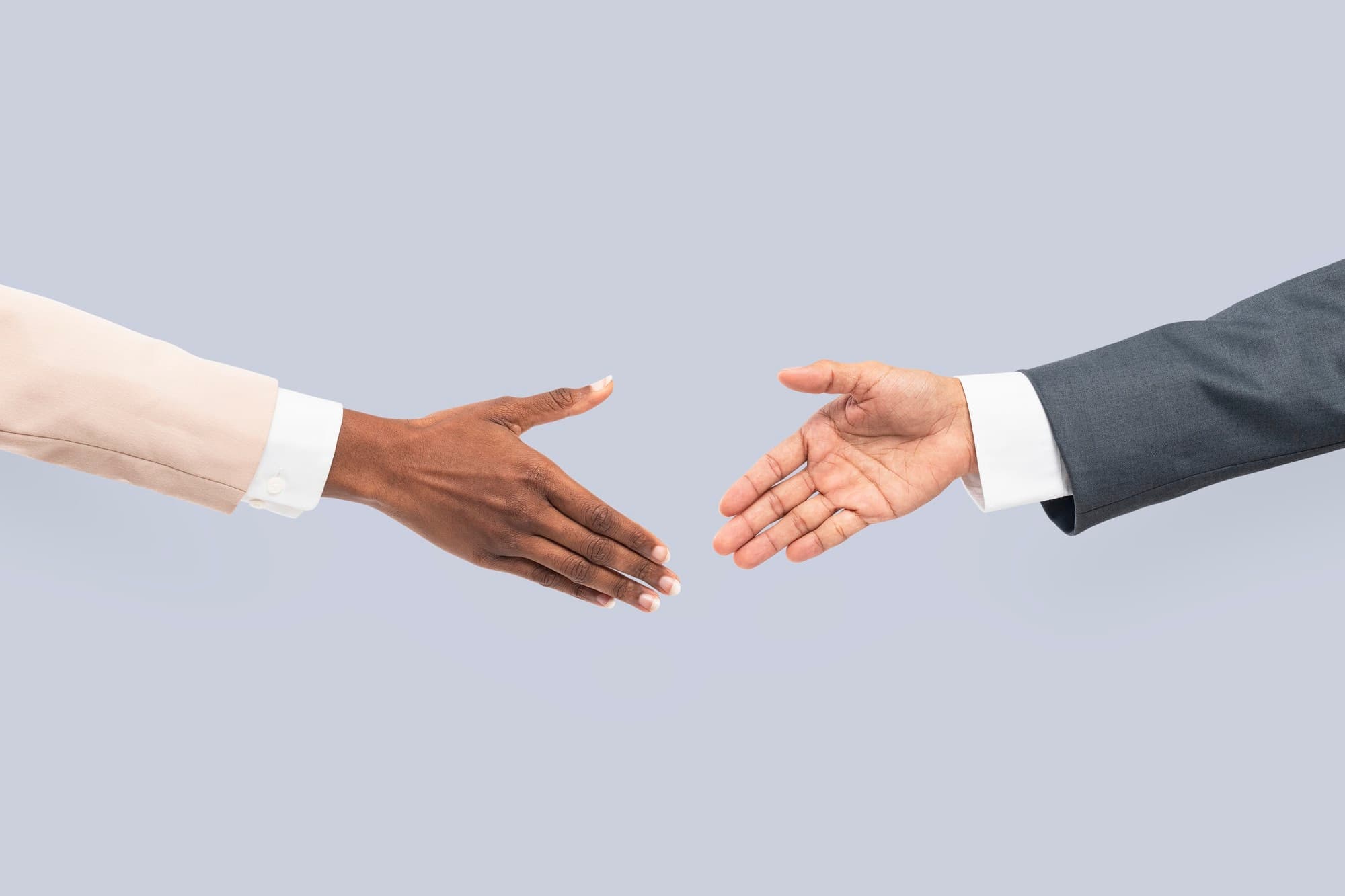 A business agreement handshake